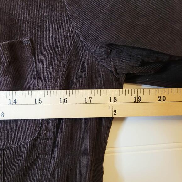 Talbots Blazer Size 6 Brown Corduroy Elbow Patches Academia Preppy - Picture 4 of 11